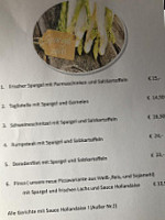 Charlottenburg menu
