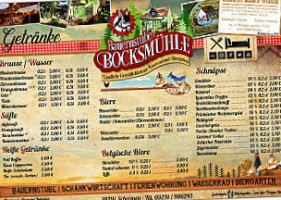 Bauernstube Bocksmühle menu