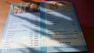 Eiscafe Eismeer menu