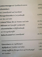 Wirth Z'biche Inh: Bettina Rothemund-roggendorf menu