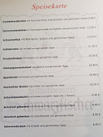 Schlossbrauerei Schwarzfischer menu