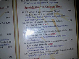 Asia Bistro St. Leon menu