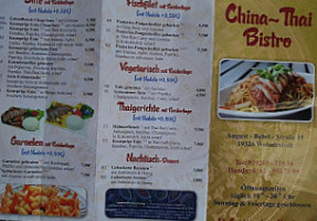 China-thai-bistro menu