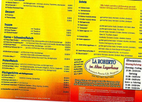 Laroberto menu