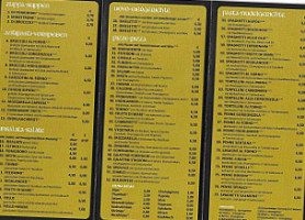 Zum Highlander Pizzeria menu