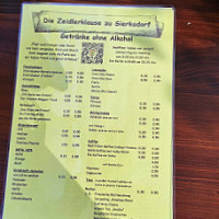 Die Zeidlerklause menu