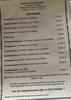 Bornwaldschänke menu