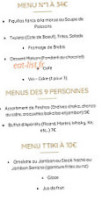 Arroenia menu