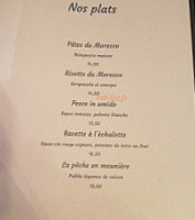 Moresco menu