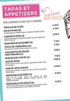 Twist Diner Café menu