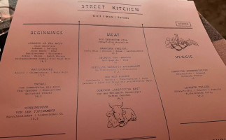 Street Kitchen menu