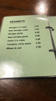 Chalet La Combaz menu