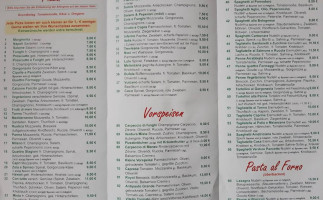 Pizzeria Spaghetteria Atzori menu