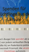 Finke‘s Burger Eck menu