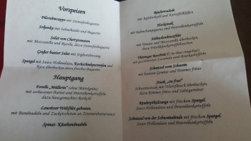 Gasthaus an der Schlossmuhle menu