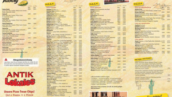 Antik-Lokales menu