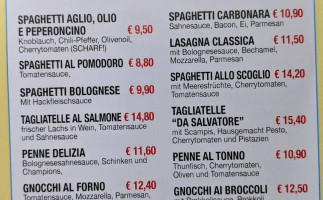 Salvatore menu