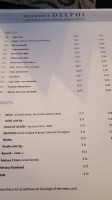 Delphi Griechisches Restaurant menu