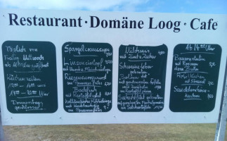 Domaene Loog menu