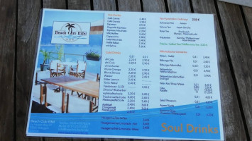Beach Club Eifel menu