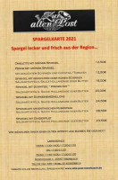Zur Alten Post menu
