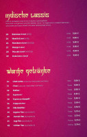 Ganesha Indisches menu