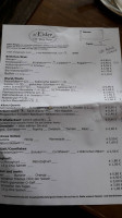 De Eisler Café Bistro Kneipe menu