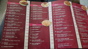 Aspendos Pizza Kebaphaus menu