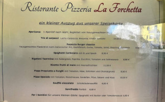 La Forchetta menu