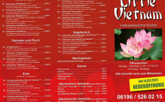 Little Vietnam Sulzbach menu