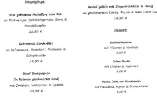 Restaurant Schienfatt menu