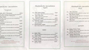 Thai-Restaurant Zum Hindenburgturm menu