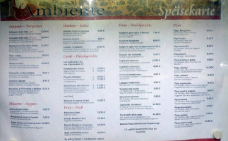 Ristorante Ambiente menu