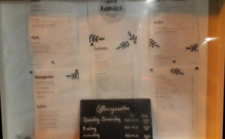 Heimisch menu