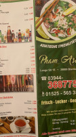 Pham Asia Spezialitäten Inh menu
