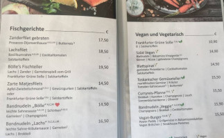 Restaurant Bölle menu