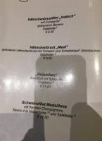 Siedlerklause menu