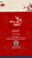 Asia-bbq menu
