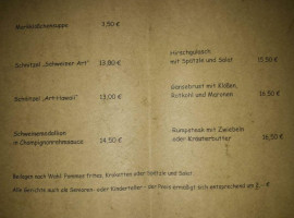 Gasthaus Zur Stadtmauer menu