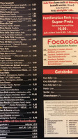 Pizzeria La Piccola menu