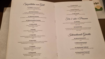 Restaurant Dubrovnik menu
