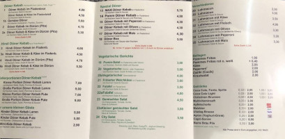 City-Döner menu