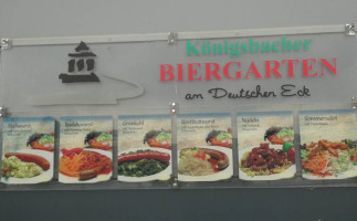 Konigsbacher Biergarten am Deutschen Eck food