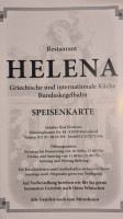 Helena menu