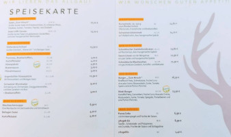Landgasthof Zum Hirsch menu