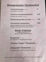 Hotel Restaurant Café Schwanen menu