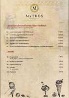 Mythos menu