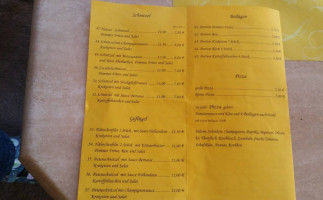 Haus Wiesenthal menu