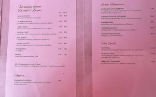 Jägerwinkl menu