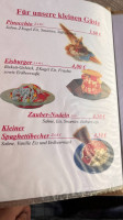 Eiscafe Weber menu